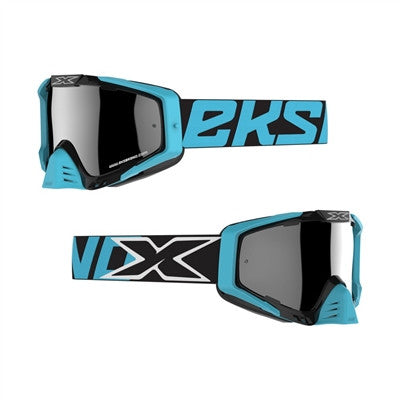 EKS-S Premium Goggles - Black Ice Blue/Silver Mirror Lens