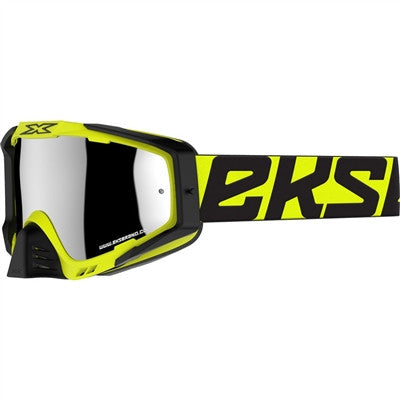EKS Outrigger Snow Goggle - Flo Yellow with Black with Silver Mirror