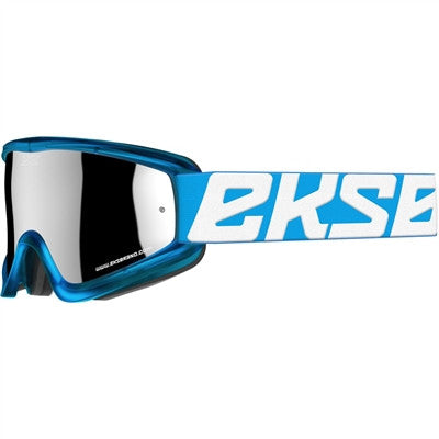 EKS Flat-Out Goggle - Liquid Cyan with Silver Mirror