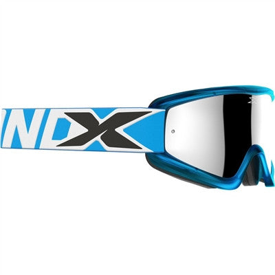 EKS Flat-Out Goggle - Liquid Cyan with Silver Mirror