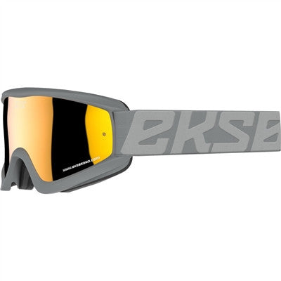 EKS Flat-Out Goggle - Fighter Grey with Gold Mirror