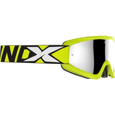 EKS Flat-Out Goggle - Flo Yellow with Silver Mirror