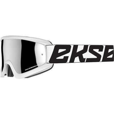 EKS Flat-Out Goggle - Mr. Clean White with Silver Mirror