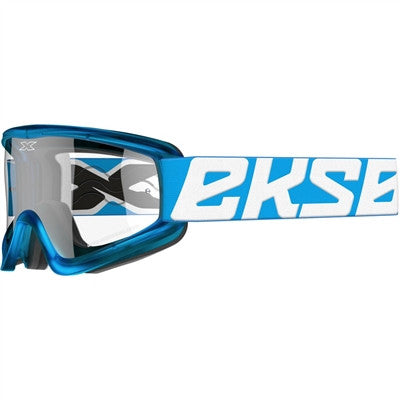 EKS Flat-Out Goggle - Liquid Cyan with Clear Lens