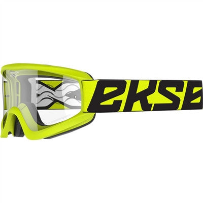 EKS Flat-Out Goggle - Flo Yellow with Clear Lens