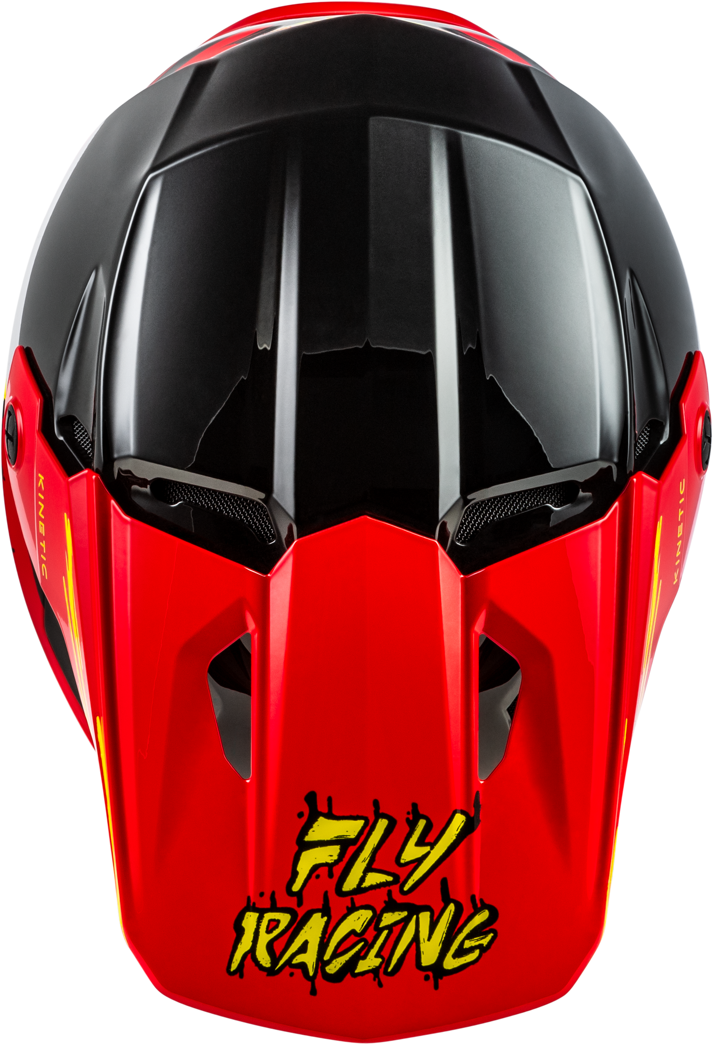 FLY Racing 2026 Youth Kinetic Surge Helmet Black/Red/Yellow