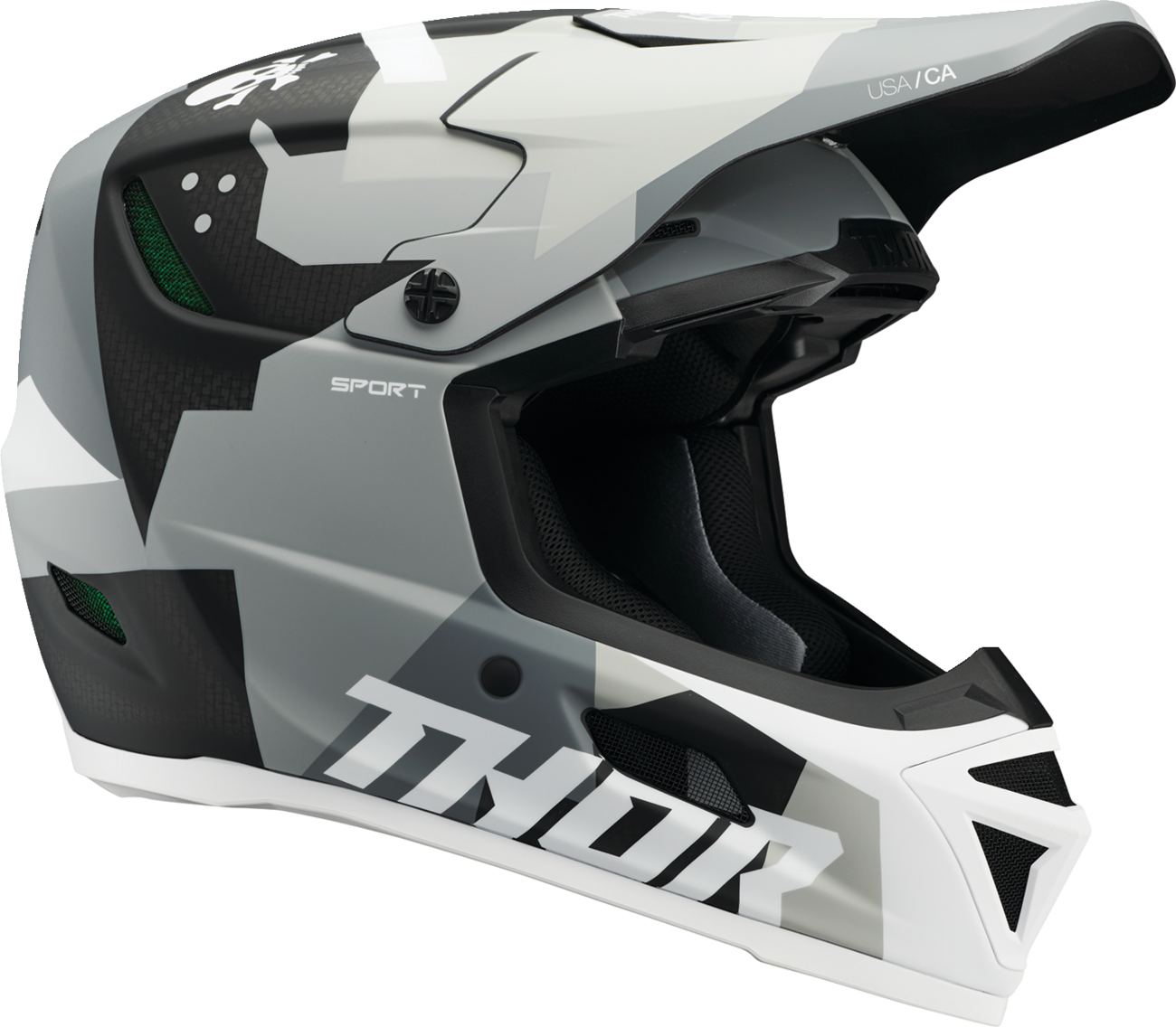 Thor Reflex Sport Helmet Carbon Brave MIPS Gray/White
