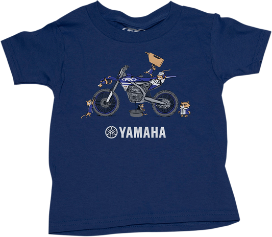 Factory Effex Toddler Yamaha Pit Crew T-Shirt Navy