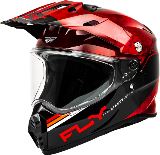 FLY Racing 2025 Trekker Conceal Helmet Red/Black
