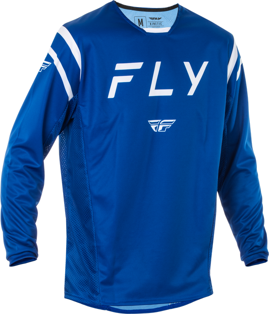 FLY Racing 2025 Kinetic Center Jersey Navy/White