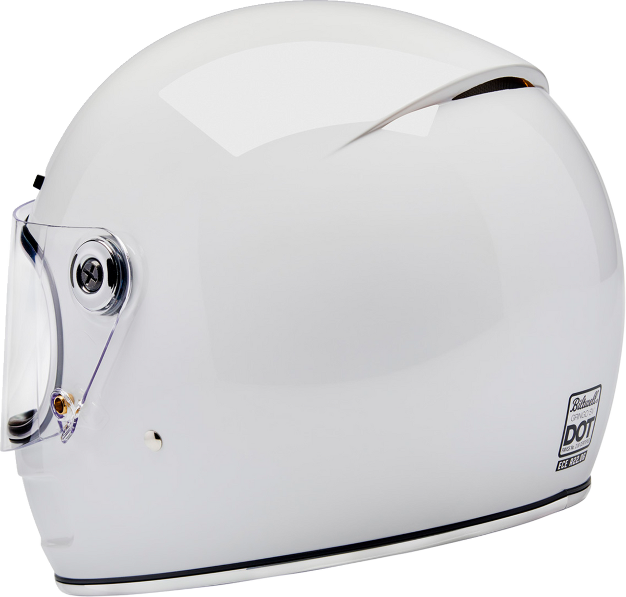 Biltwell Gringo SV Full Face Helmet Gloss White