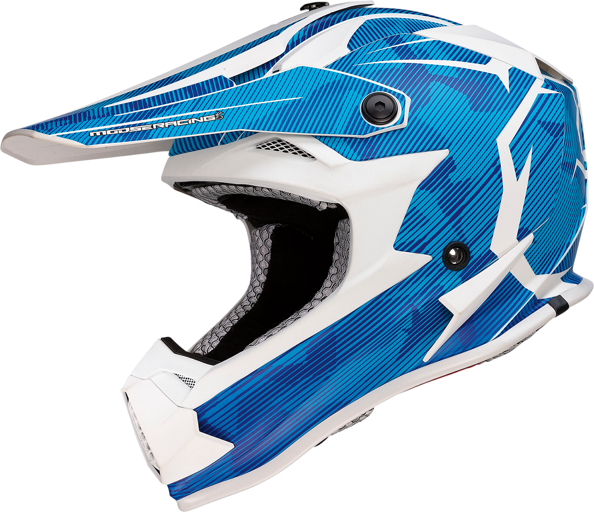Moose Racing Youth F.I. Agroid MIPS Helmet Blue/White