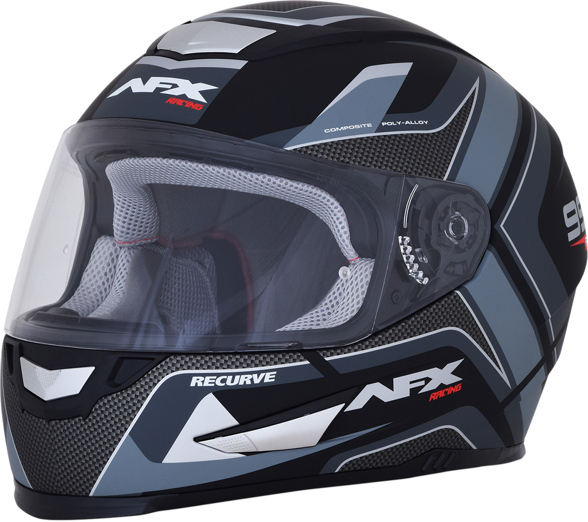 AFX FX-99 Full Face Helmet Recurve Matte Black/Gray