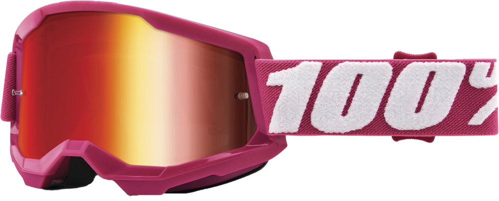 100% - 50028-00010 - STRATA 2 GOGGLE FLETCHER MIRROR RED LENS