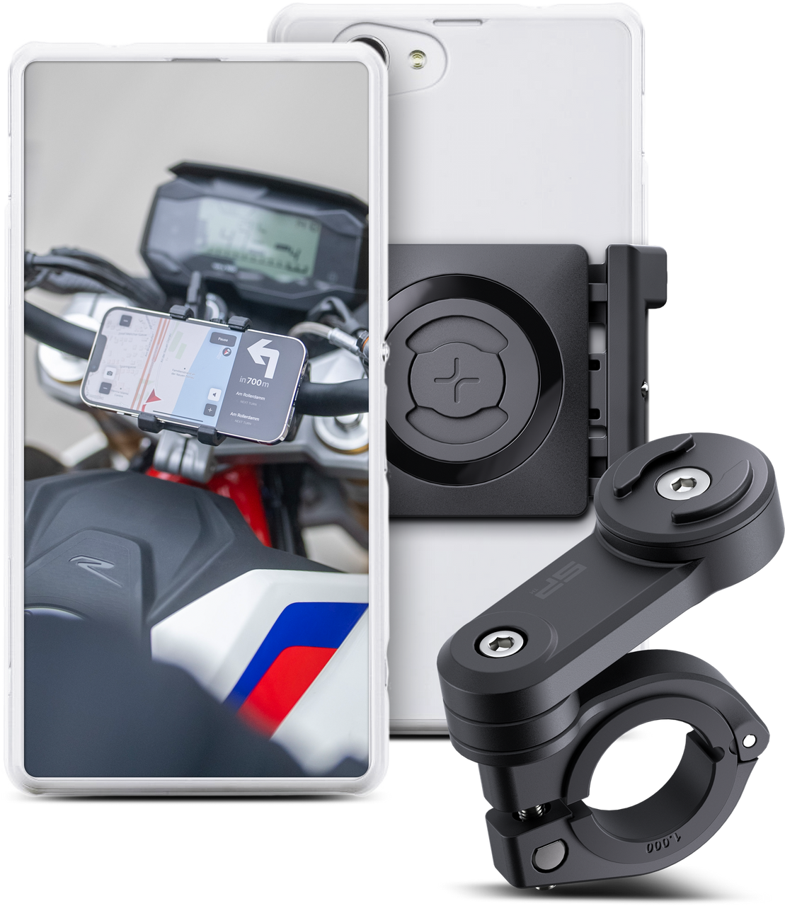 SP Connect - 52400 - Universal Clamp SPC+ Moto Bundle Lt