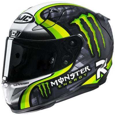 HJC RPHA 11 Pro Crutchlow Streamline MC-4H Full Face Helmet - Black/White/Hi-Viz
