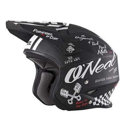 Oneal 2022 Slat Torment Helmet - Black/White