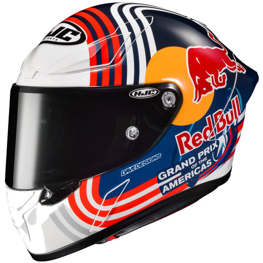 HJC RPHA 1N Red Bull Austin GP Full Face Motorcycle Helmet