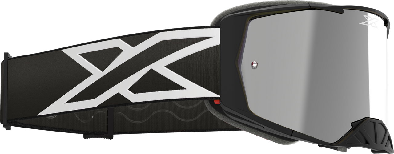 EKS BRAND - 067-12030 - LUCID CALIBER GOGGLE BLACK SILVER MIRROR LENS