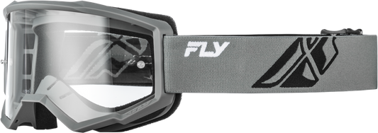 FLY Racing Youth Focus Grey/Black with Clear Lens