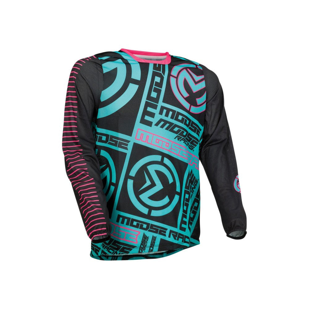 Moose Racing 2022 Sahara Jersey Pant Combo Teal/Pink