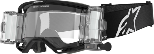 Alpinestars Vision 8 Roll-Off Goggle - Corp Black - Clear Len