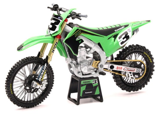 New Ray Toys 1:12 Scale Factory Kawasaki Eli Tomac #3 Bonus #1 Sticker