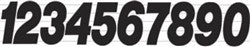 Dirt Digits 2015 Pro Digits Competition Stick-On 4" Numbers 3/Pk