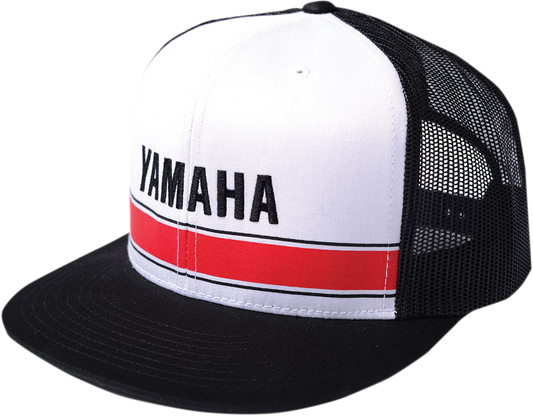 Factory Effex Yamaha Vintage Snapback Hat White-Black