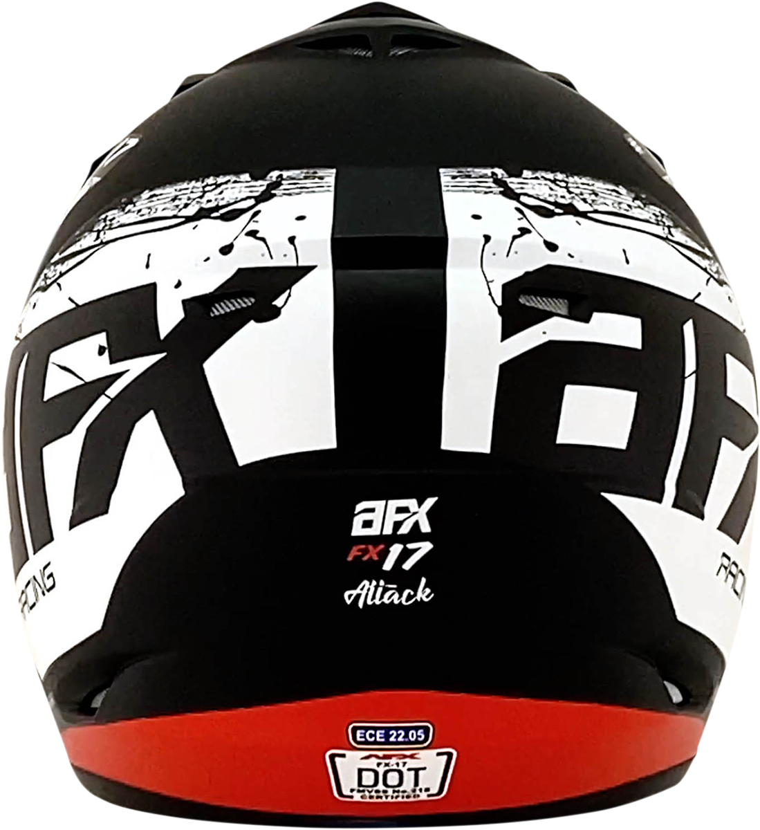 AFX FX-17 Offroad Helmet Attack Matte Black/Red