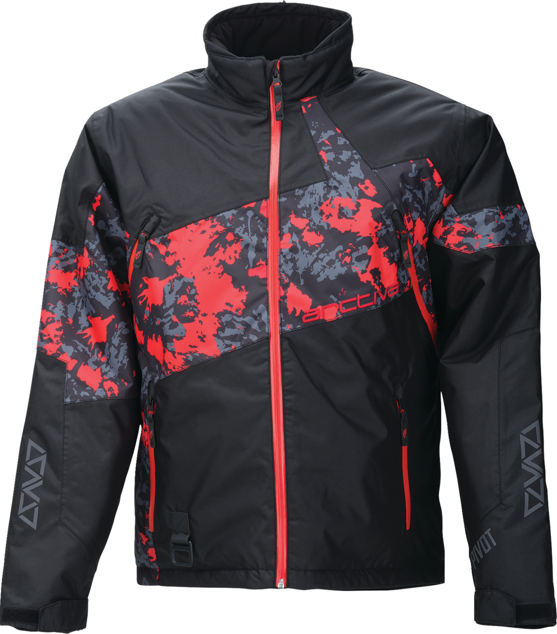 Arctiva Pivot 7 Snow Jacket Camo Black/Red