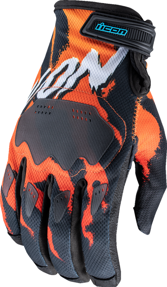 Icon Hooligan Rad Dawn Gloves Orange