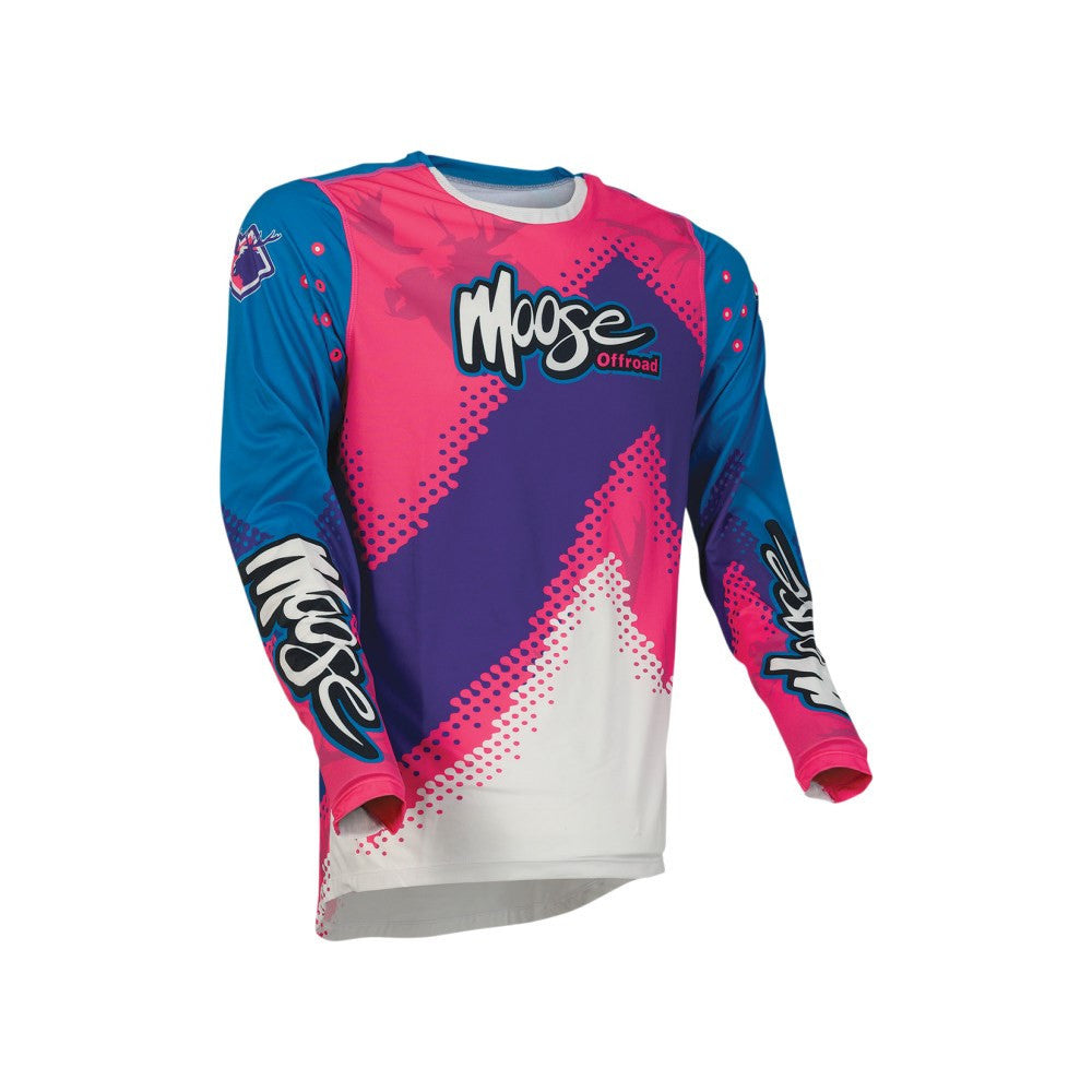 Moose Racing 2022 Agroid Jersey Pant Combo Pink/Blue/Purple