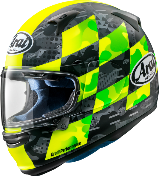 Arai Regent-X Patch Full Face Motorcycle Helmet Yellow Frost