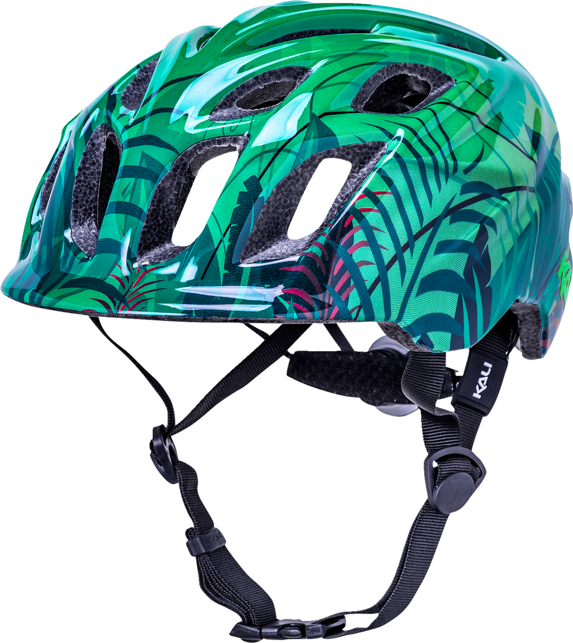 Kali Child Chakra Lighted Jungle Bicycle Helmet Jungle Gloss Green