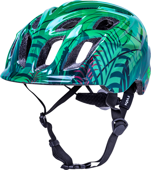 Kali Child Chakra Lighted Jungle Bicycle Helmet Jungle Gloss Green
