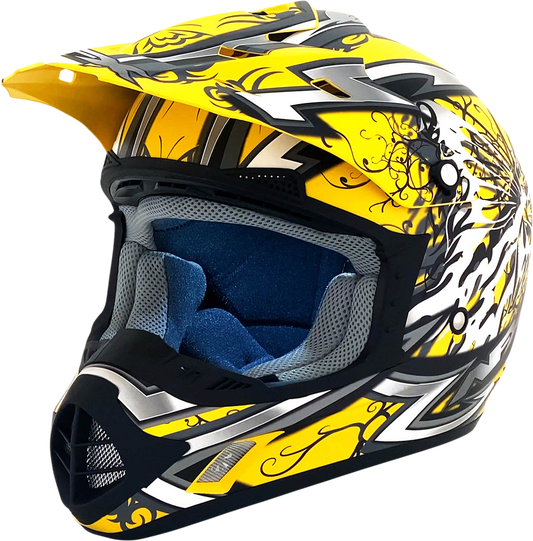 AFX FX-17 Offroad Helmet Butterfly Matte Yellow