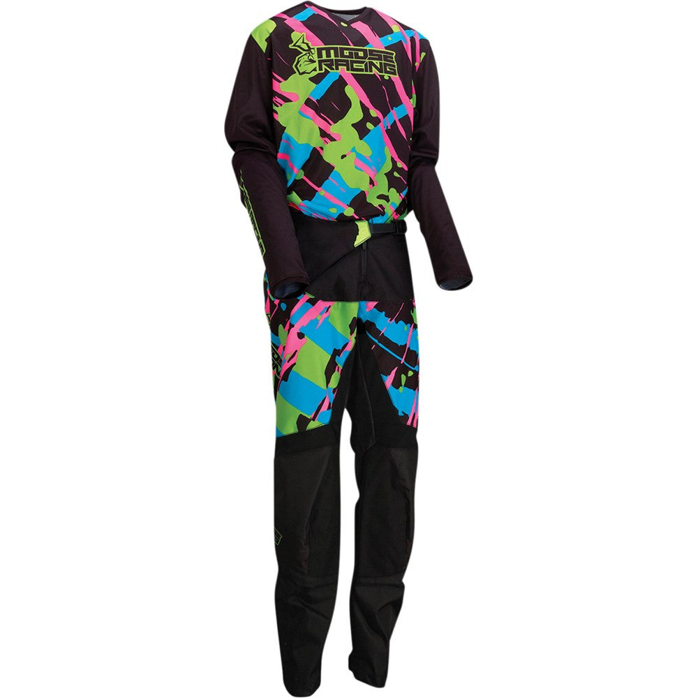 Moose Racing 2022 Youth Agroid Jersey Pant Combo Black