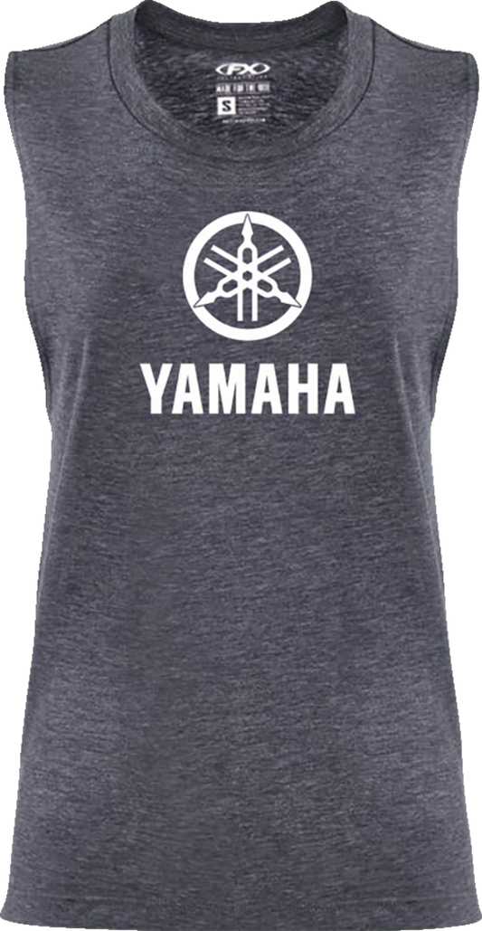 Factory Effex Yamaha Idol Womens Muscle Tank Heather Navy