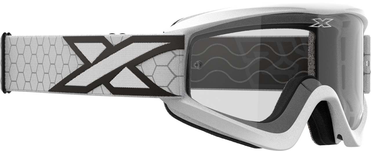 EKS BRAND - 067-60450 - FLAT OUT CLEAR GOGGLE WHITE/BLACK CLEAR