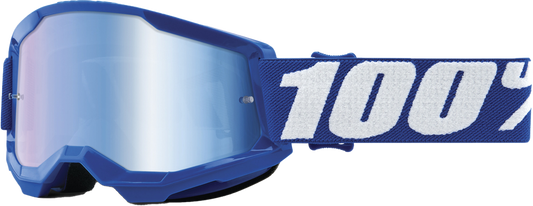 100% - 50032-00002 - STRATA 2 JUNIOR GOGGLE BLUE MIRROR BLUE LENS