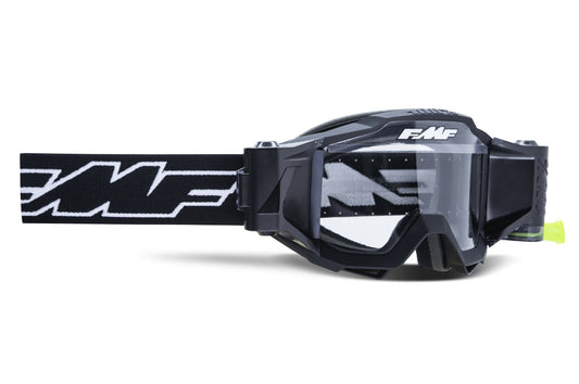 FMF Powerbomb Goggle Rocket Black Clear Lens W/Film System