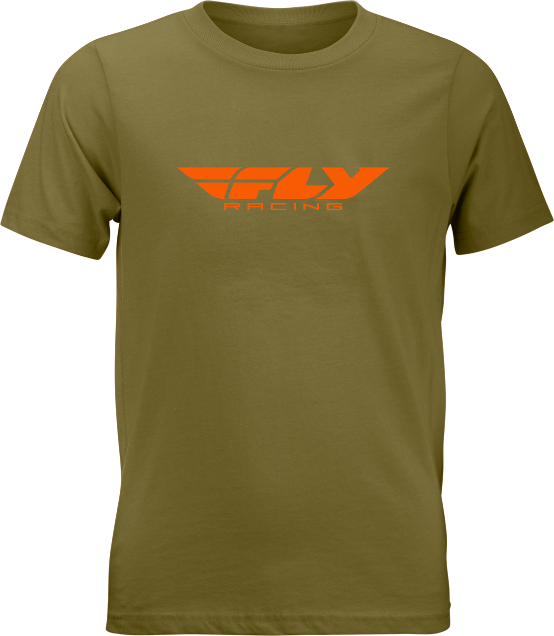 FLY Racing Youth FLY Corporate Tee Olive/Orange