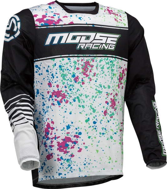 Moose Racing Sahara Jersey Black/White Multi