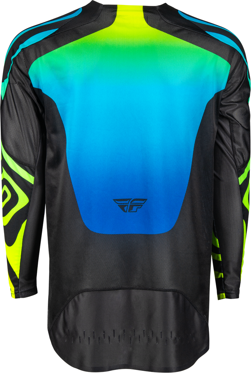 FLY Racing 2025 Evolution DST Zen Jersey Black/Blue/Yellow