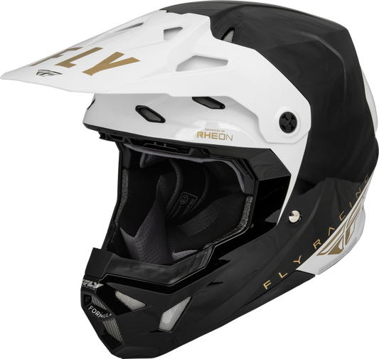 FLY Racing 2023 Formula CP Slant Offroad Helmet Black/White/Gold