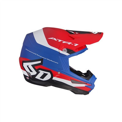 6D Helmets ATR-1 Pace Offroad Helmet - Red/White/Blue