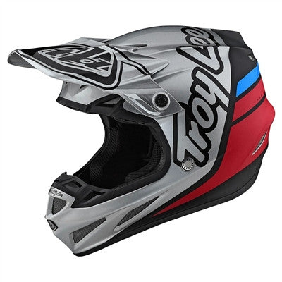 Troy Lee Designs 2021 SE4 Composite Offroad MIPS Helmet - Silhouette Silver/Black