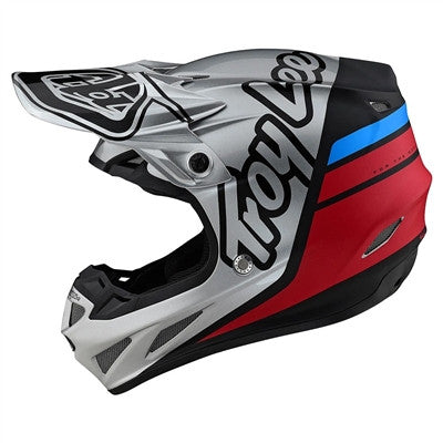 Troy Lee Designs 2021 SE4 Composite Offroad MIPS Helmet - Silhouette Silver/Black