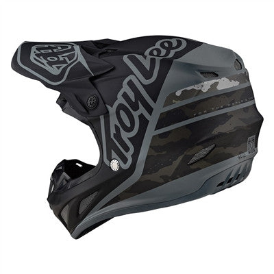 Troy Lee Designs 2021 SE4 Composite Offroad MIPS Helmet - Silhouette Black/Camo